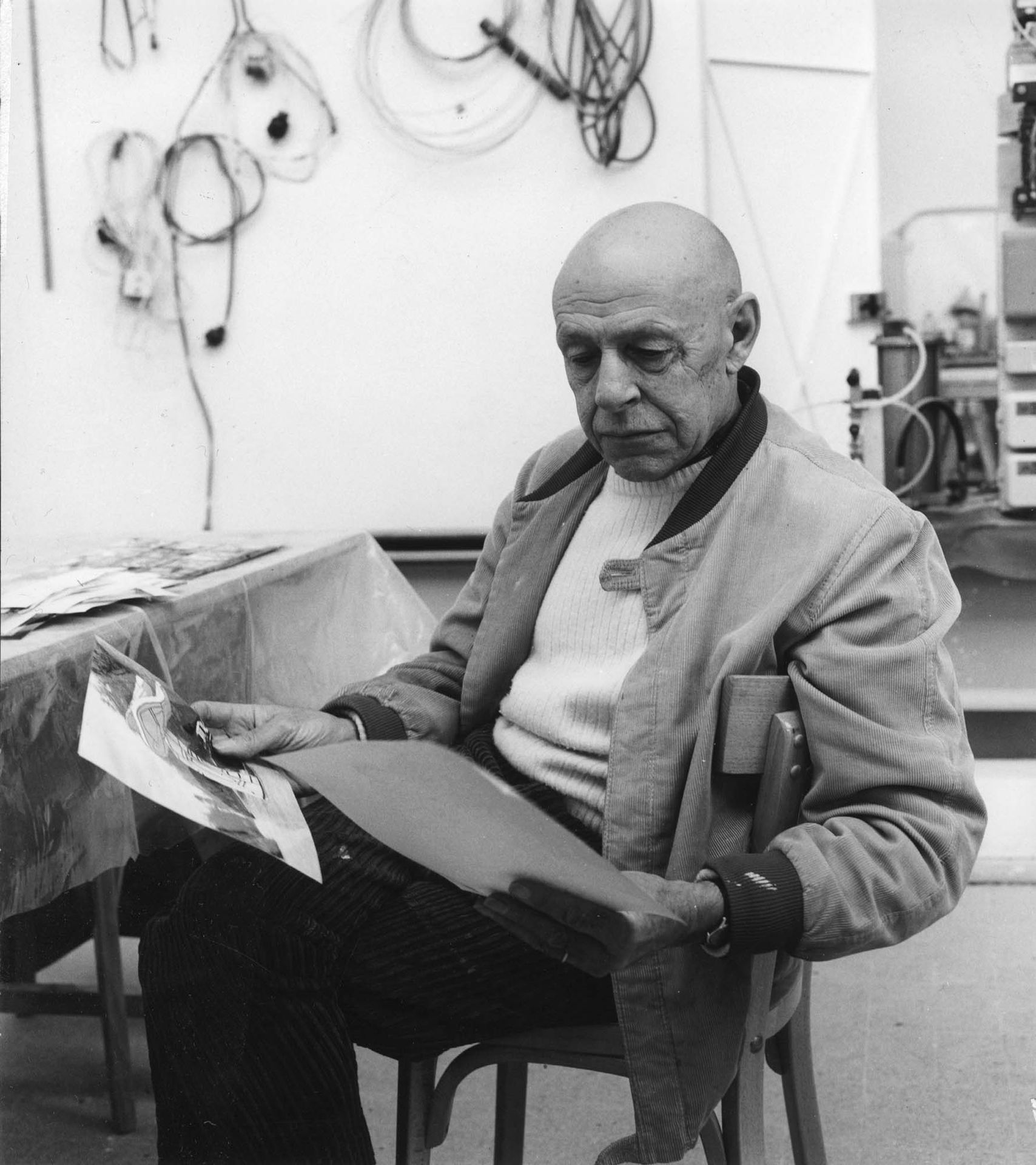Jean Dubuffet, Périgny-sur-Yerres 1970 (photo G. Joniaux)