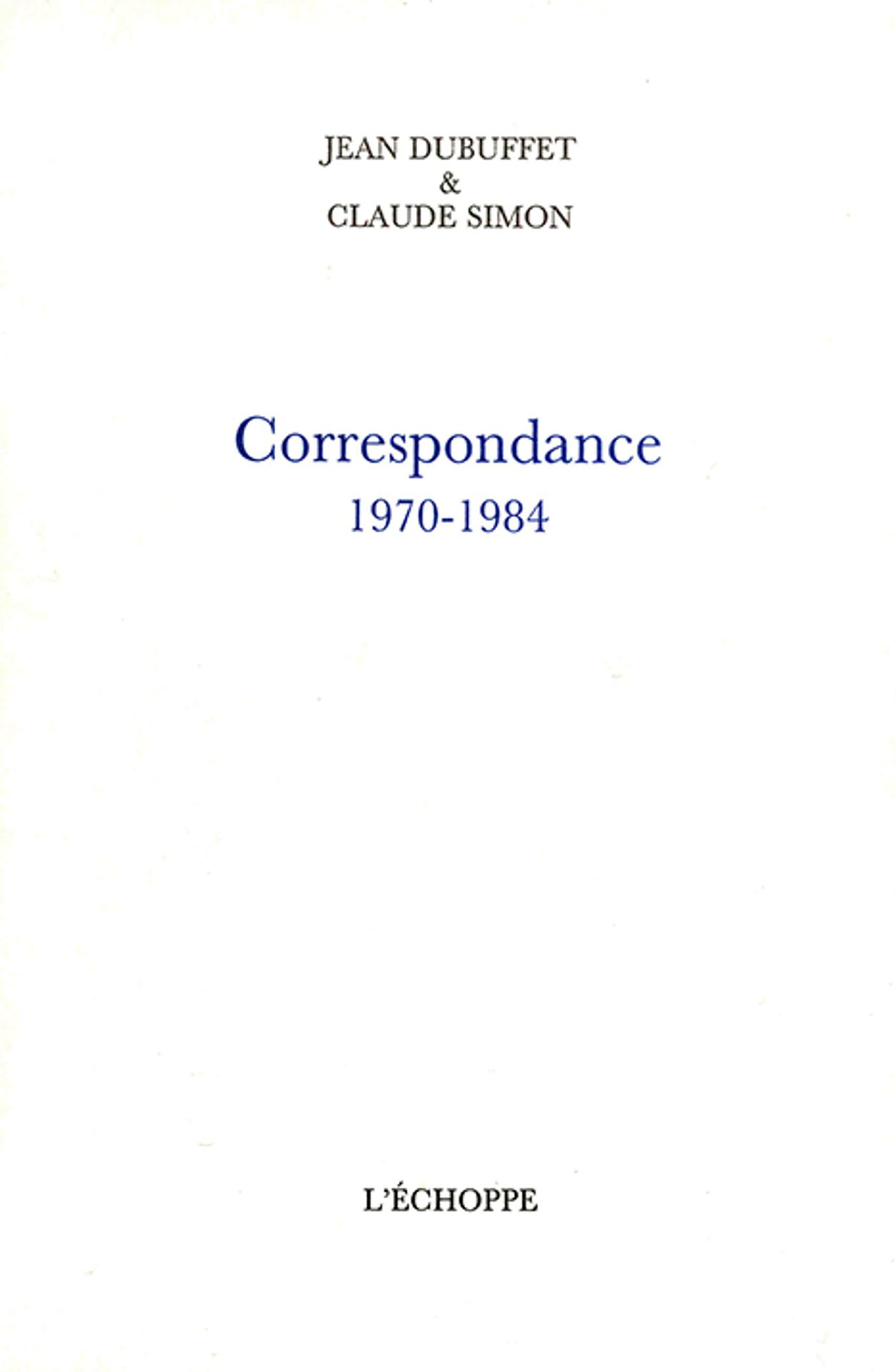 Correspondance (1970-1984)