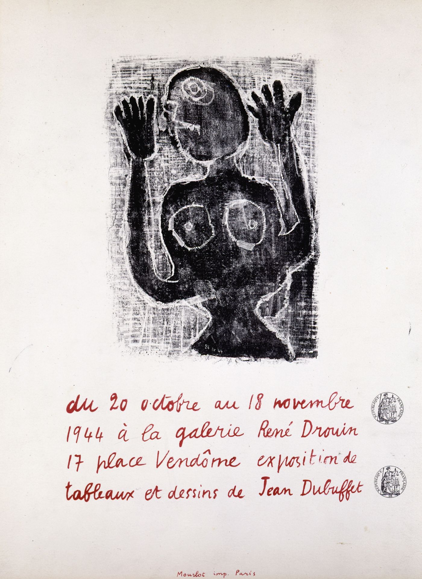 Tableaux et dessins de Jean Dubuffet