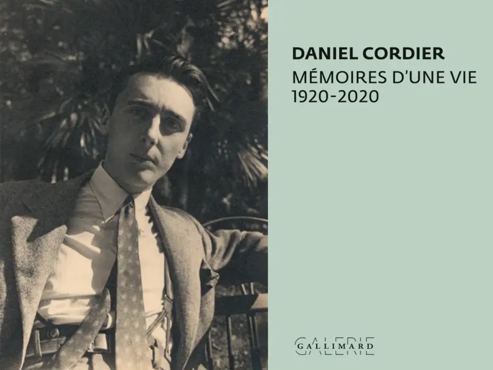 Daniel Cordier, Mémoires d'une vie 1920-2020